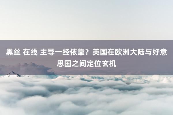 黑丝 在线 主导一经依靠？英国在欧洲大陆与好意思国之间定位玄机