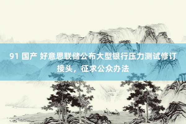 91 国产 好意思联储公布大型银行压力测试修订接头，征求公众办法